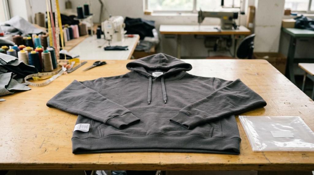 Sample-forløb i tekstilproduktion: Proto sample, fit sample, size set og PP sample (proces + typiske faldgruber)